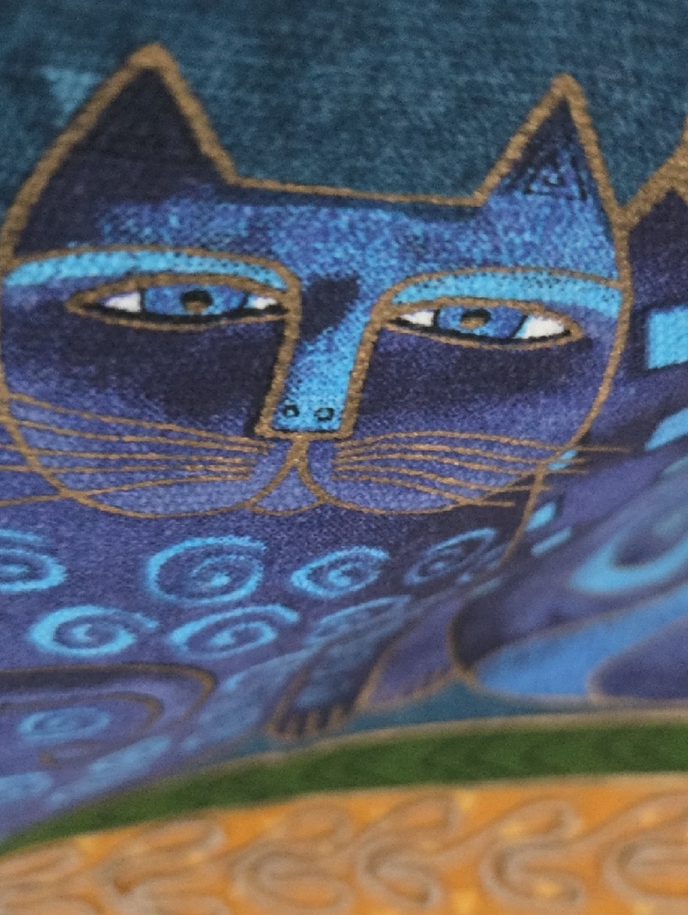 Laurel Birch Cat Pattern Canvas Tote Bag - Picture 3 of 7